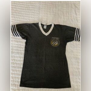 Bob Seger Vintage 1983 Triple Stripe Sleeve Shirt Small The distance tour